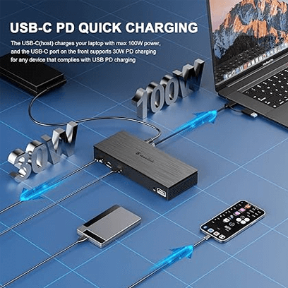 4 HDMI USB-C Docking Station