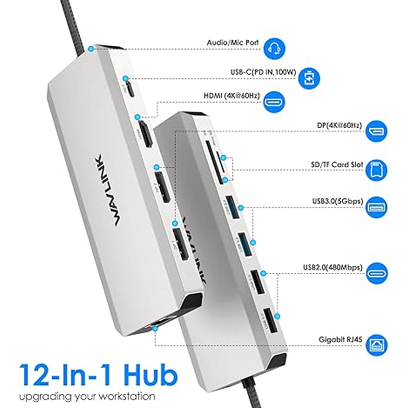 Docking Station USB-C To Dual HDMI Adapter