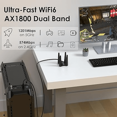 AX1800 Wifi 6 USB Adapter