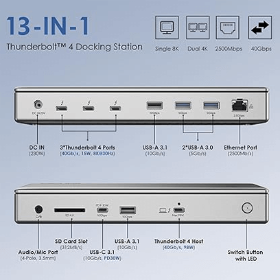 Wavlink Thuderbolt 4 Docking Station Single 8K