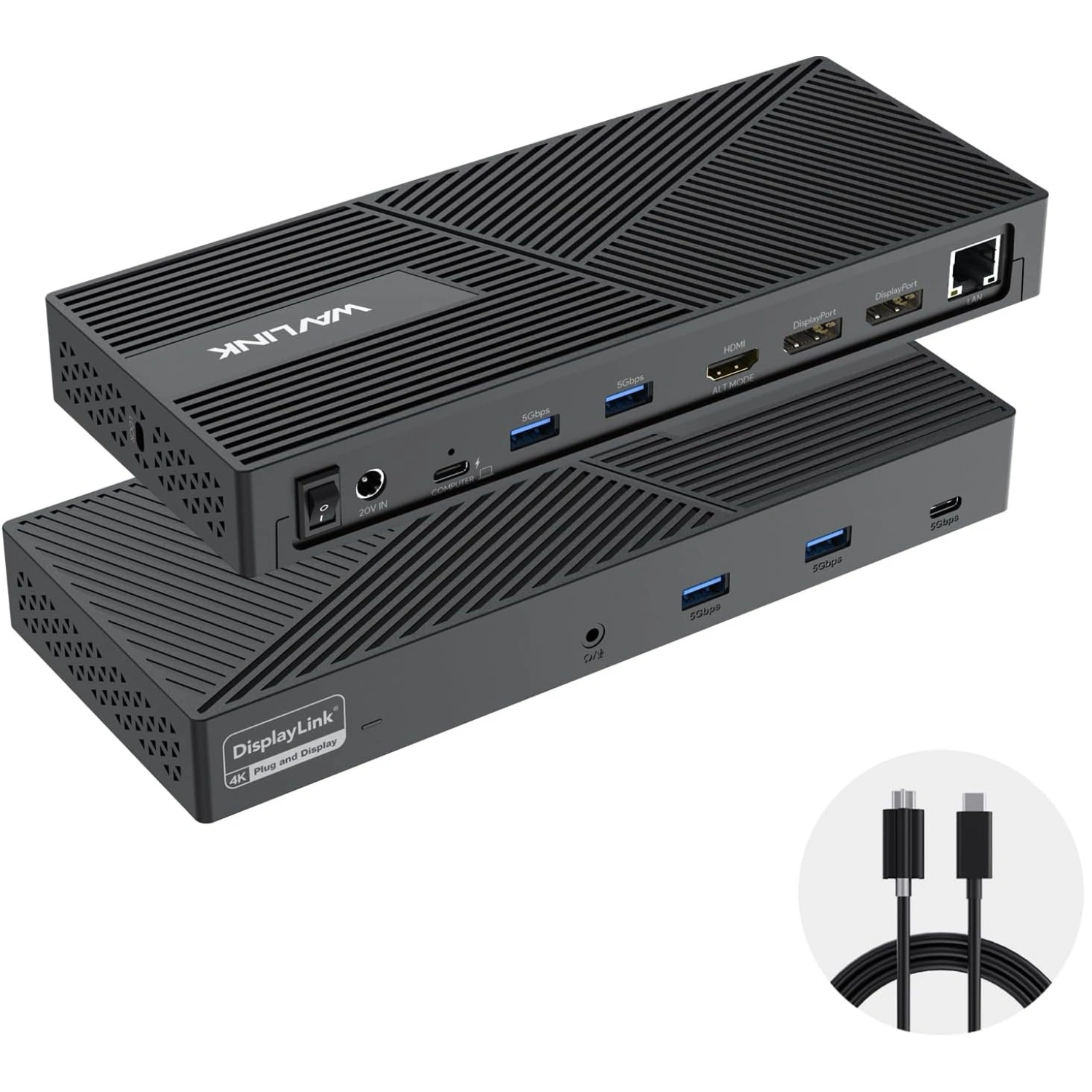 Usb C 4K Triple Monitor Docking Station