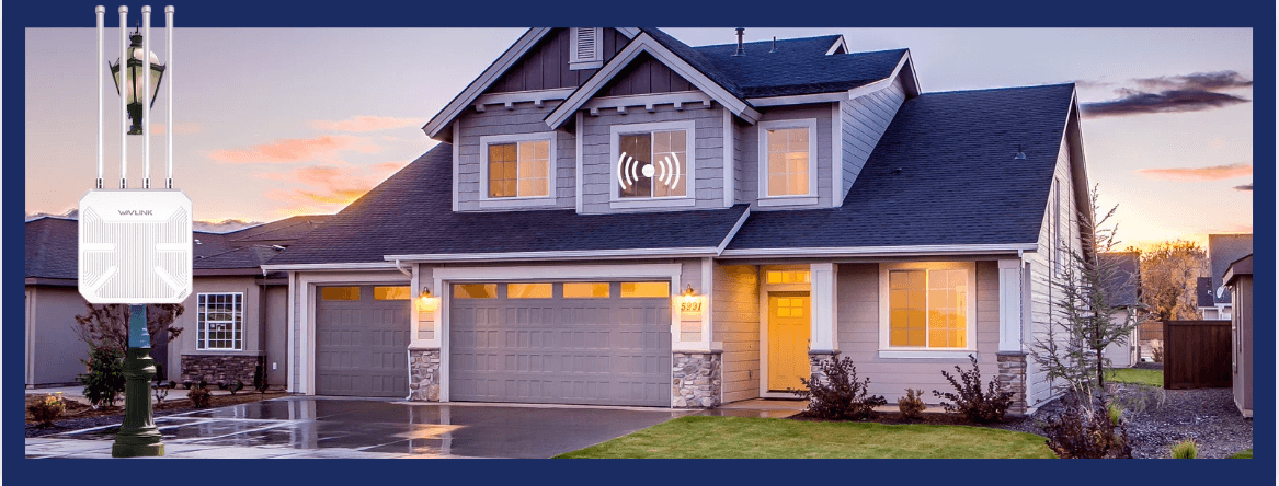 Wavlink BE5100 Outdoor Router Features Alt Text: Wavlink BE5100 outdoor Wi-Fi 7 router