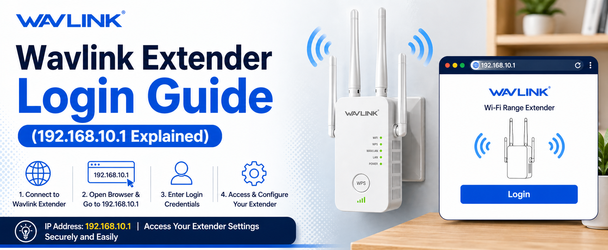 Wavlink Extender Login Guide (192.168.10.1 Explained)