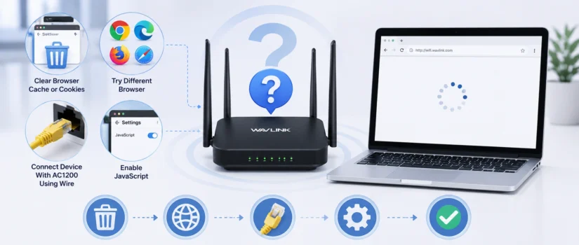 Wavlink AC1200 Login Page Loads But No Options Appear Why?